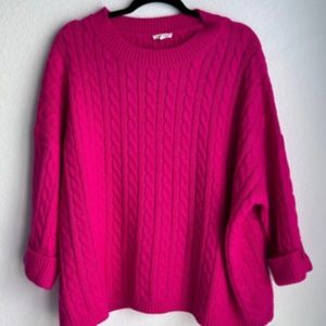 Jodifl hot pink sweater NWOT